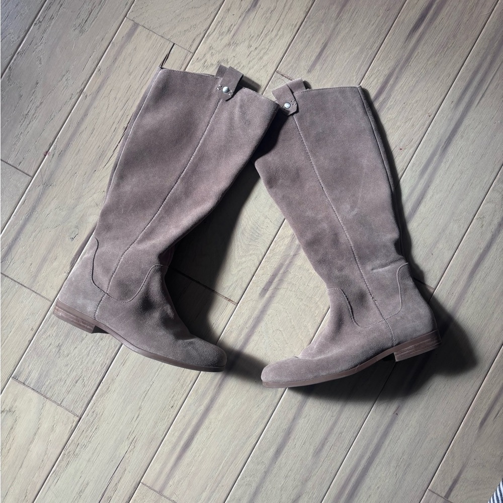 Sole Society Taupe Slouch Boots, Size 9 **COACHELLA FRIENDLY!**